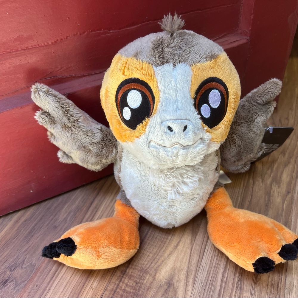 Disney Star Wars Porg Big Feet Plush Bird Stuffed Animal  NWT
